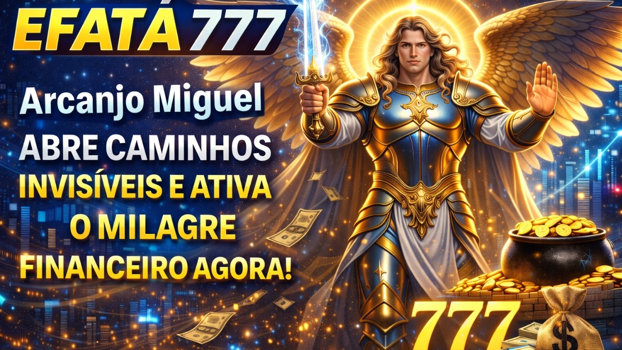 EFATÁ 777   Arcanjo Miguel Abre Caminhos Invisíveis e Ativa o Milagre Financeiro Agora ‐