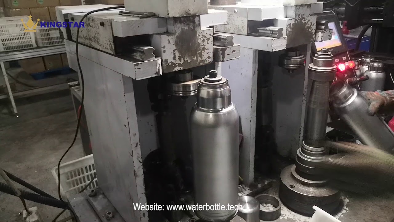 thread making -- stainless steel water bottle manufacturing process