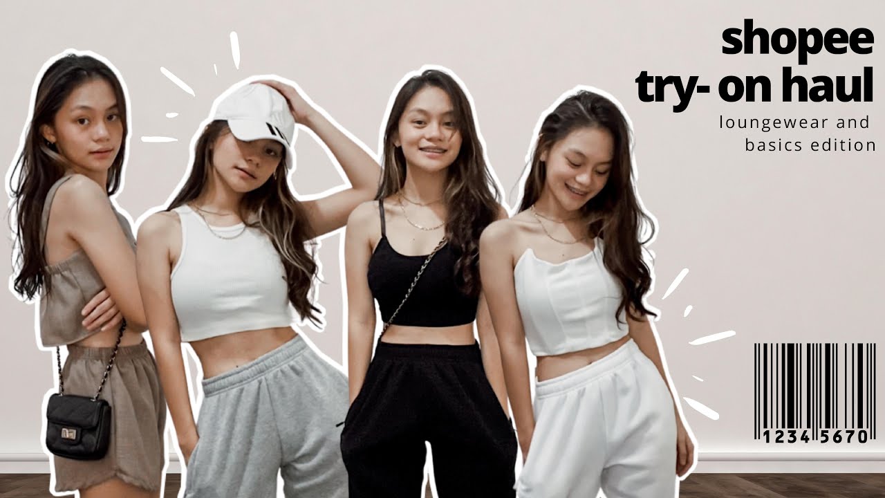 SHOPEE HAUL LOUNGEWEAR EDITION (sweatpants, coordinates, bralettes, tank tops) || Michelle G.