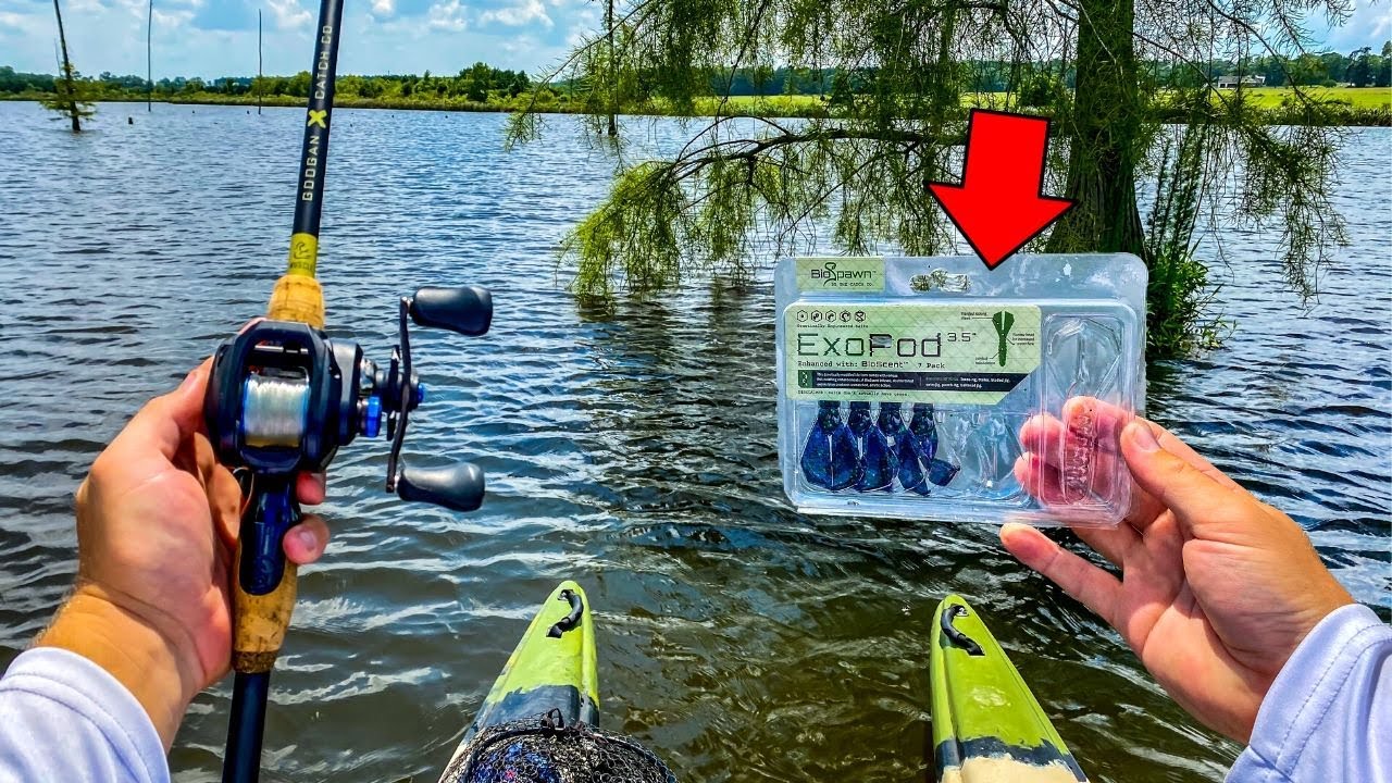 Hammering BIG Bass in THICK Cover w/ NEW Lures & My MICRO Boat!!
