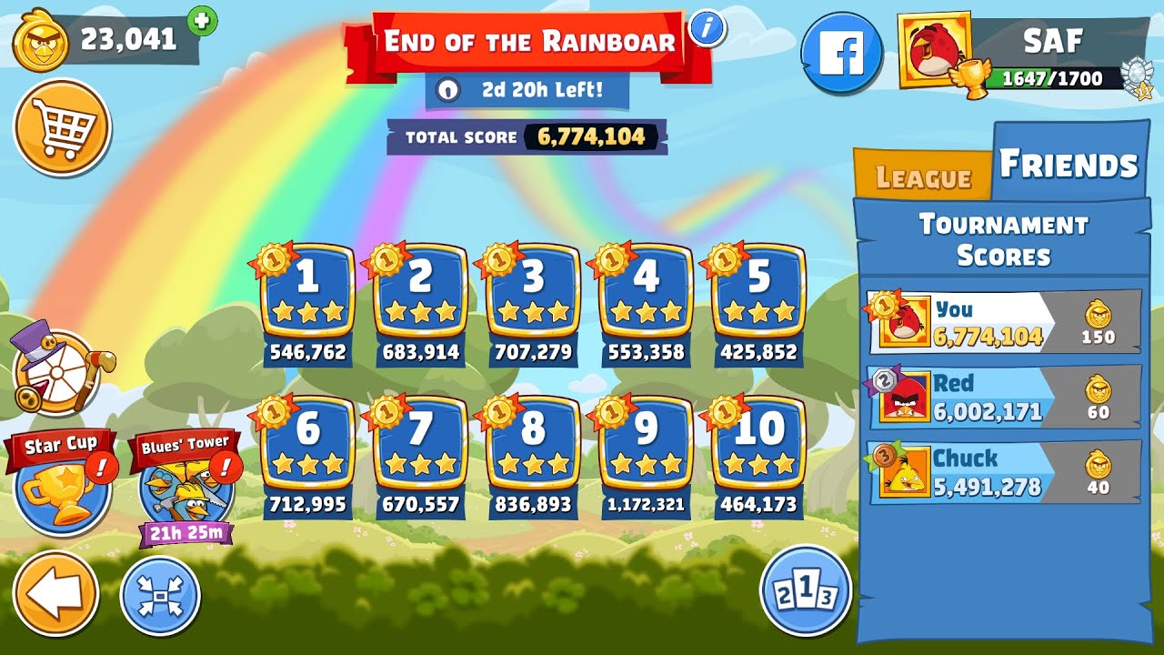 Angry Birds Friends. End of the Rainboar. All levels 3 stars. Passage from Sergey Fetisov