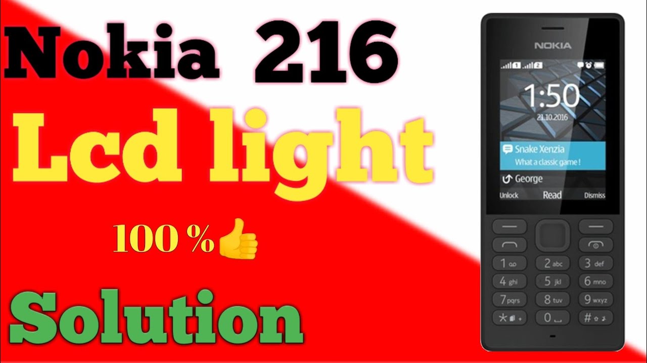 Nokia 216 lcd light jumper || Nokia 216 lcd light ways