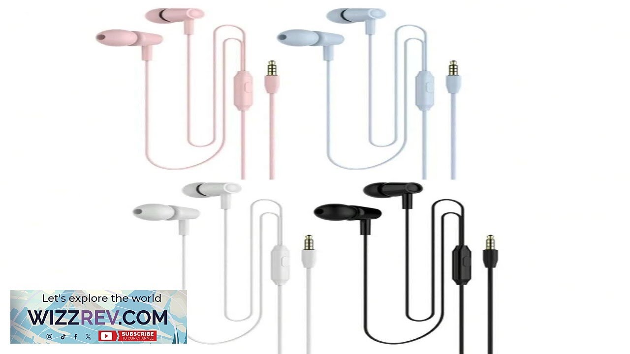 Wired In Ear Earphones For Gaming And Music Sweatproof With Low Latency Microphone