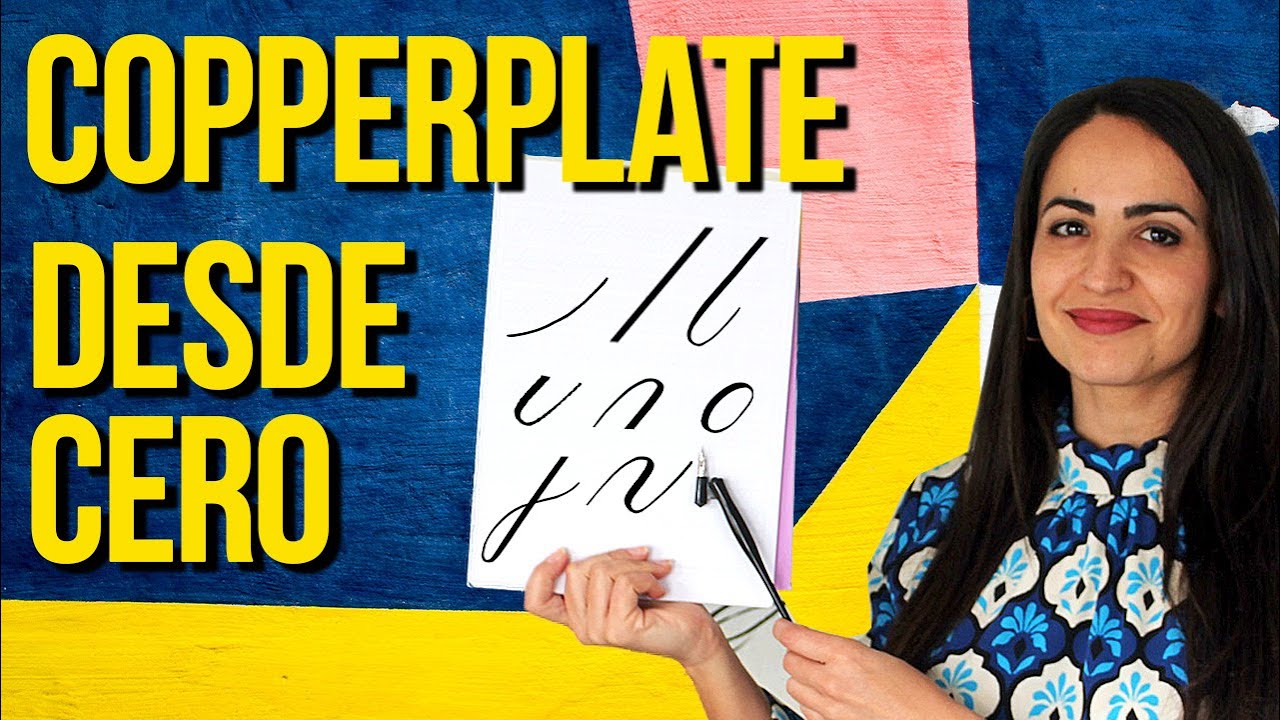 ✒️ CALIGRAFÍA COPPERPLATE con PLUMILLA: ¡Empieza desde CERO! (+ Pauta PDF)