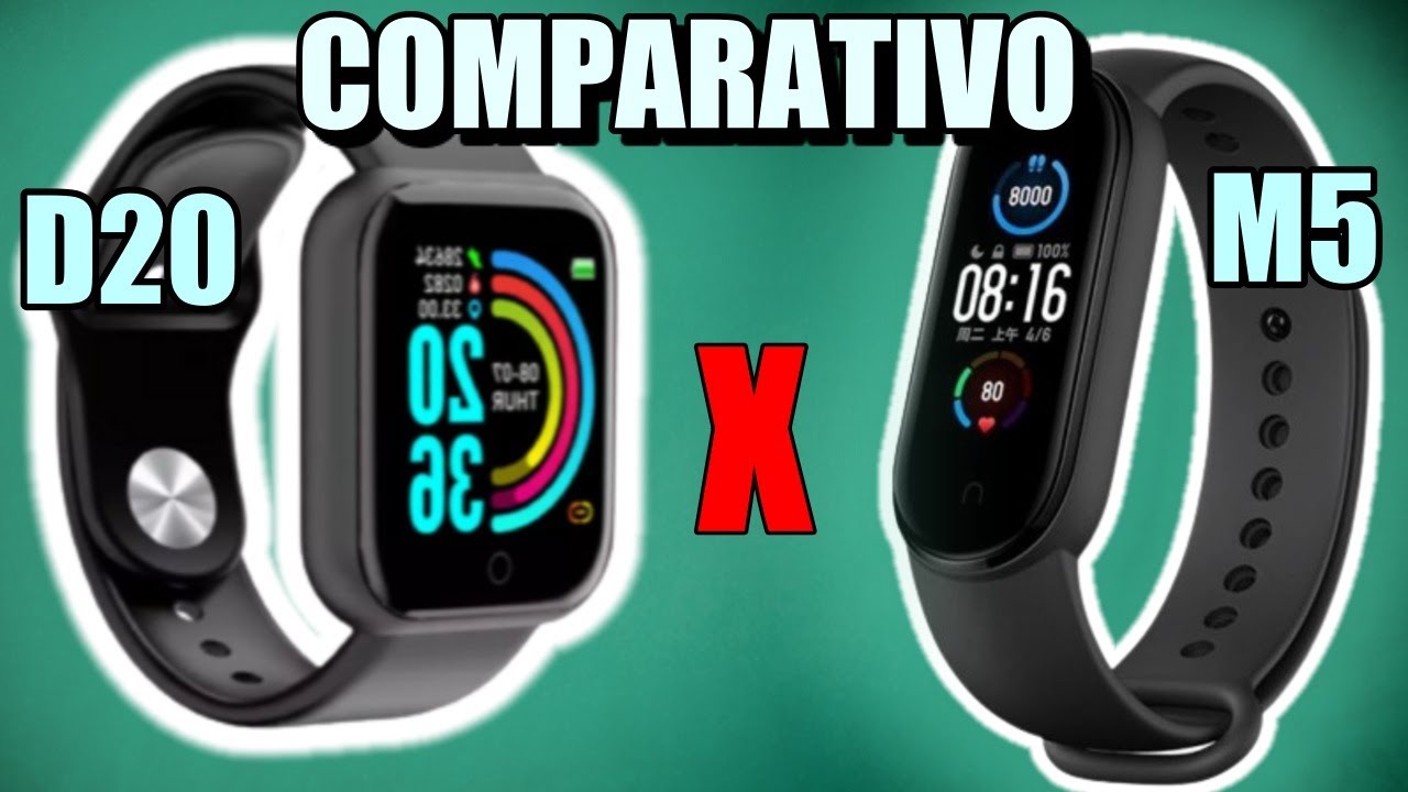 DIFERENÇAS QUE TODO MUNDO DEVERIA SABER ANTES DE COMPRAR ENTRE SMARTWATCH D20 X M5