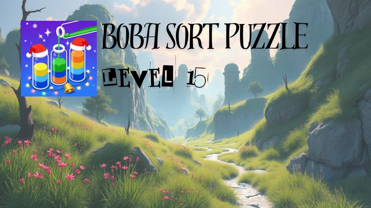Boba Sort Puzzle - Level 15 Gameplay