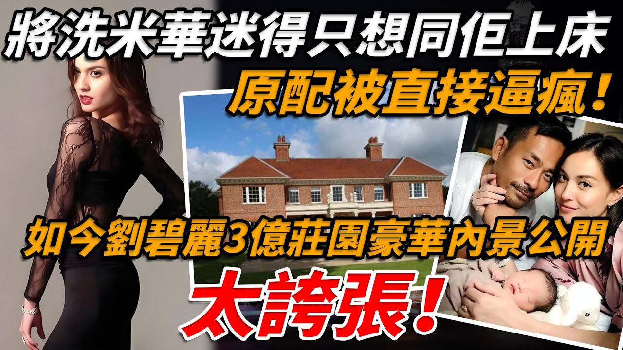 5年為洗米華生4個仔，將洗米華迷得只想同佢上'床！原配被直接逼瘋！玉蘭油女神劉碧麗：「你老公唔同你瞓，你怪邊個？」如今3億莊園豪華內景公開，太誇張！【小題大講】#劉碧麗 #洗米華