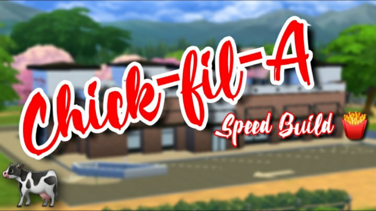 Chick-Fil-A Speed Build (Part 1) | The Sims 4