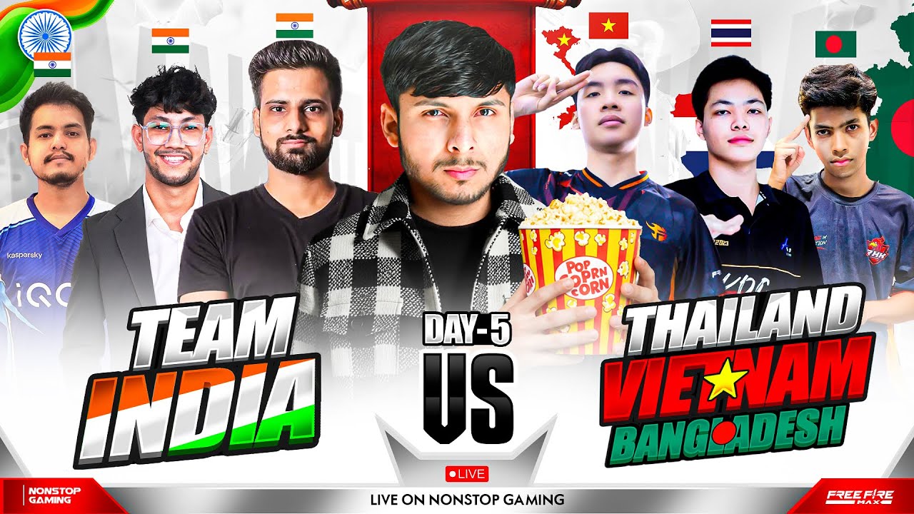 INTERNATIONAL CLASH WATCH PARTY DAY-5 🔥💀| TG, TE, RGE 🇮🇳 vs AVD 🇹🇭, HEAVY 🇻🇳, RHK 🇧🇩 #nonstopgaming