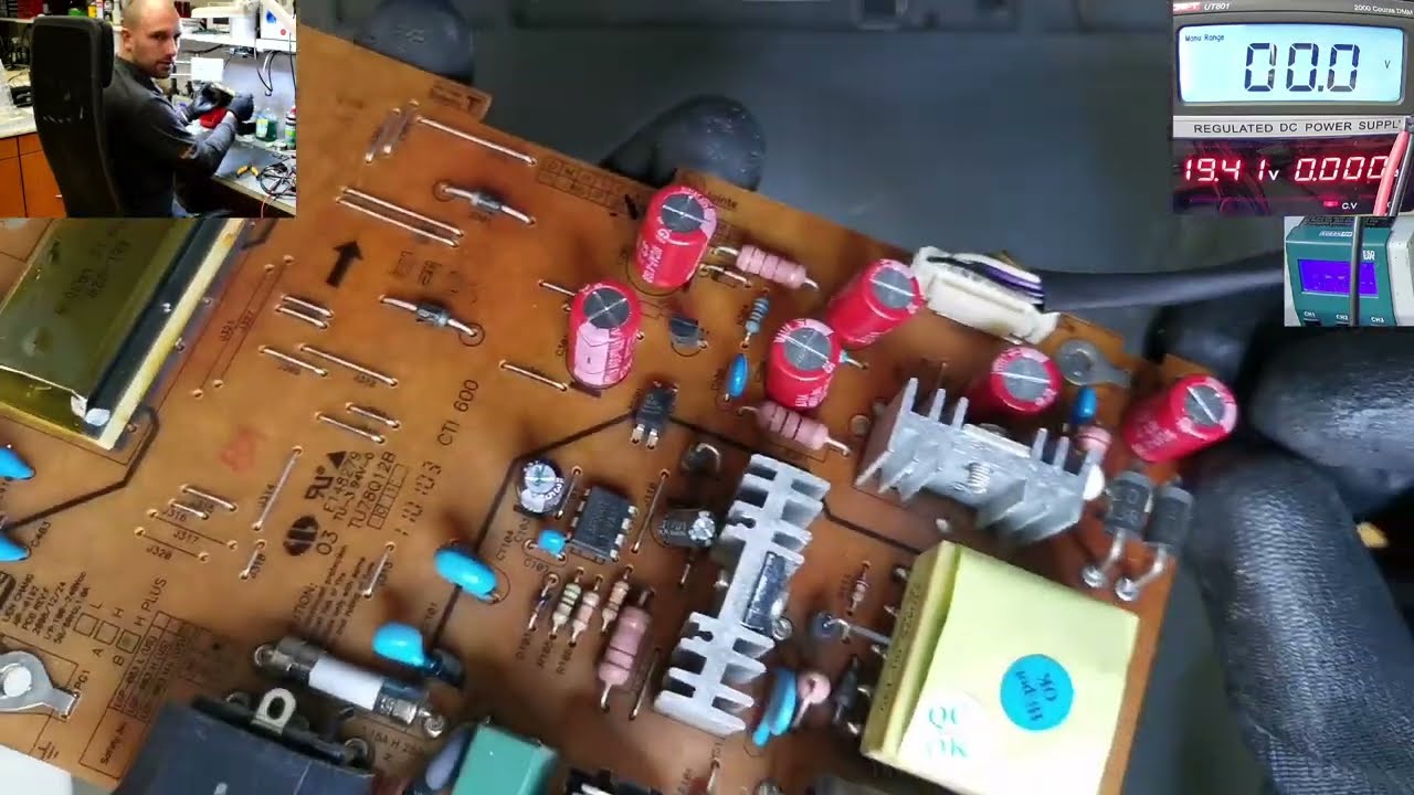Επισκευή οθόνης LG W2361V-PF, πρόβλημα Mainboard + Power Board