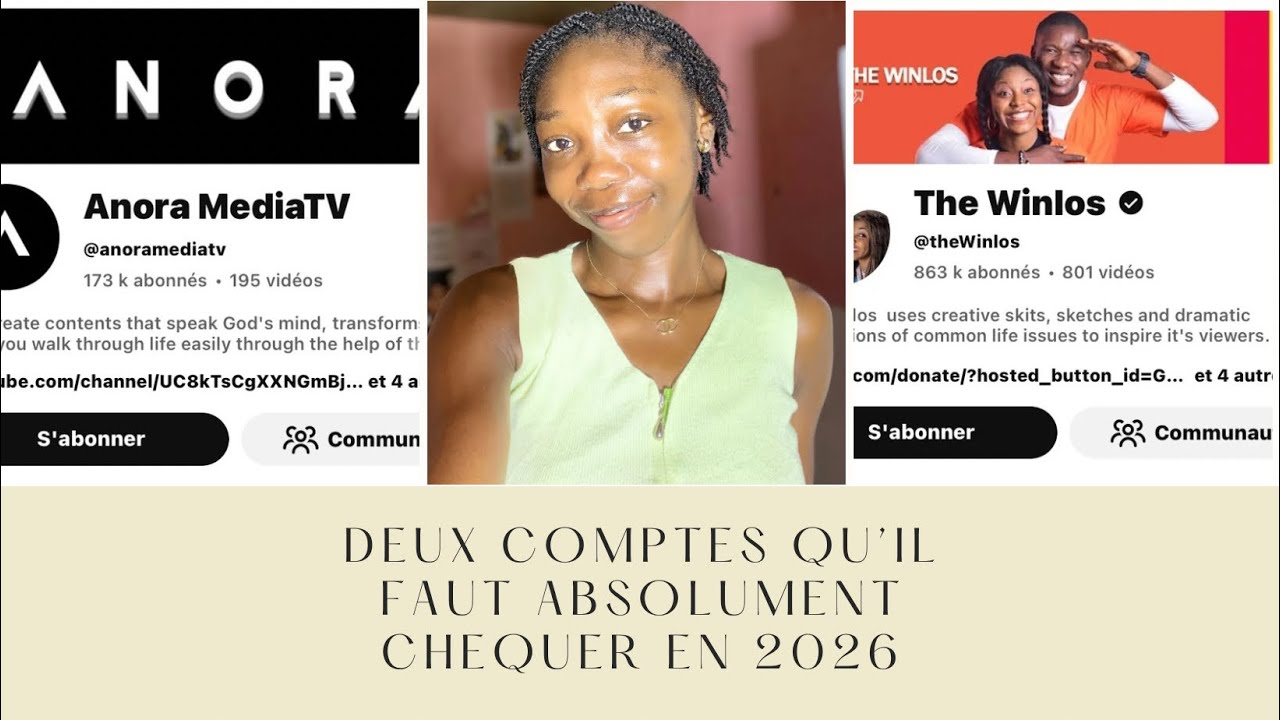 Mes deux comptes préférés ❤️. Que vous devez absolument chequer en 2026 . @anoramediatv @theWinlos 