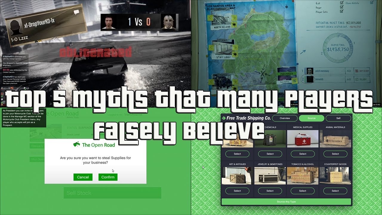 GTA Online Top 5 Myths That Many Players Falsely Believe