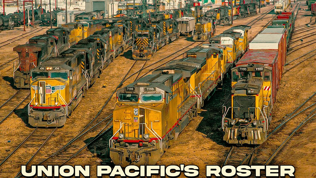История локомотивного парка компании Union Pacific после слияния.