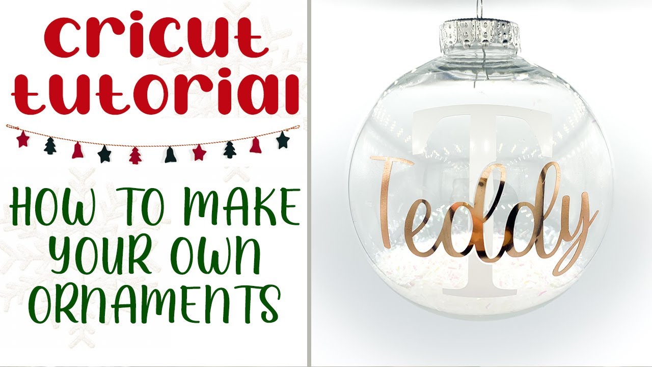 Cricut Tutorial: How to Make Christmas Ornaments (Beginner Friendly!!!)