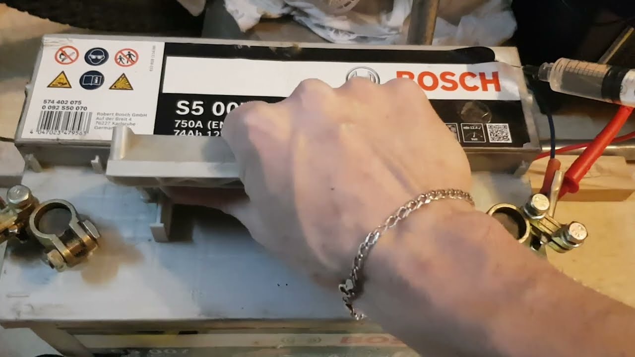 Обслуживание необслуживаемого аккумулятора на примере Bosch S5