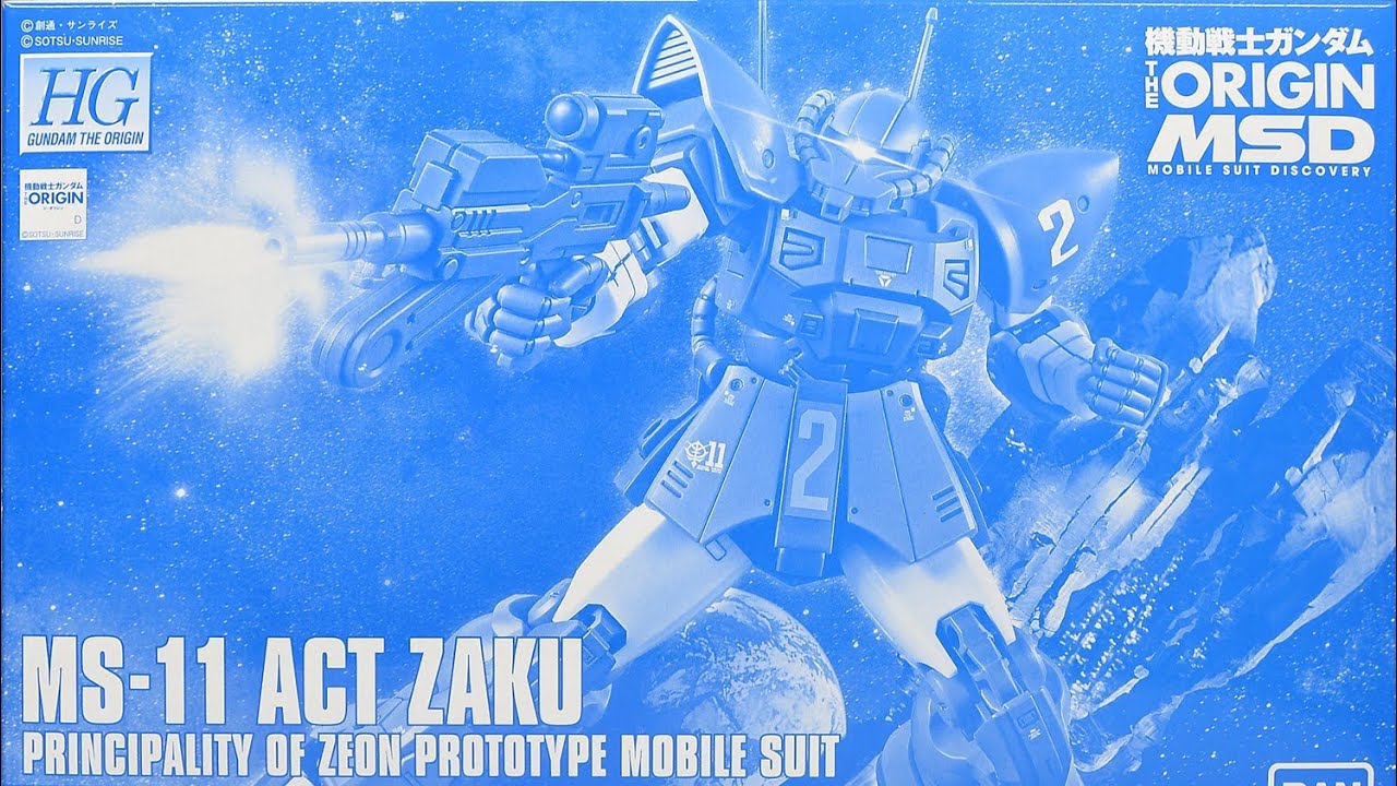 Premium Bandai Gunpla HGGO 1/144 Act Zaku Review