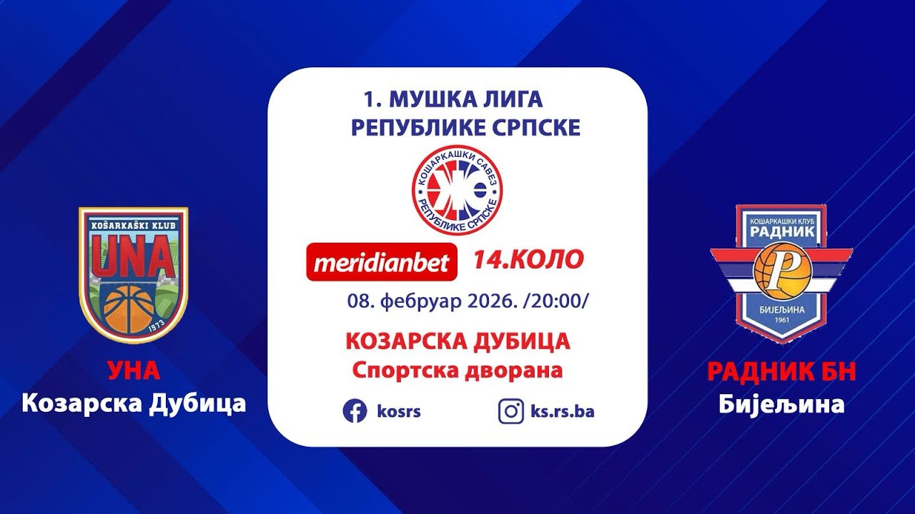 KK UNA - KK RADNIK BNB