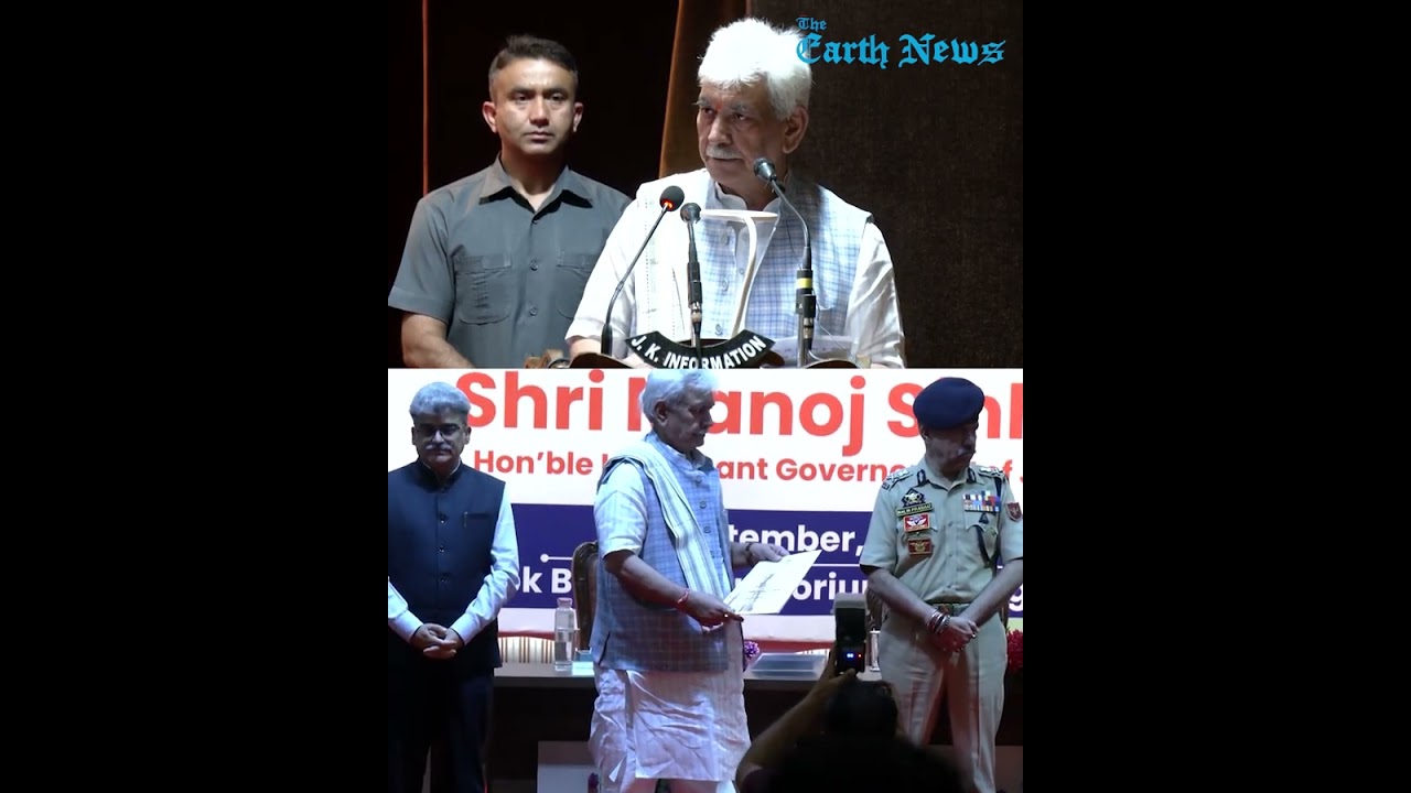 LG Manoj Sinha Hands Over Appointment Letters to 29 Newly Selected JK Police Gazetted Officers