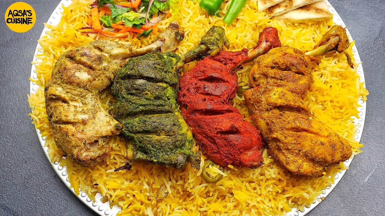 BBQ Platter/Thaali Dawat Special Recipe by Aqsa's Cuisine, Chicken Tikka/Tandoori,Malai Boti,Tikka