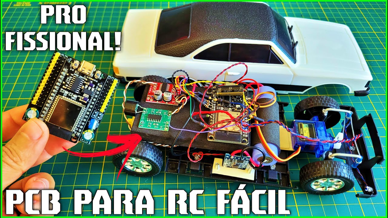 Faça Miniaturas a Controle Remoto Usando Placas Profissionais Fácil e Barato com PCBs da @JLCPCB
