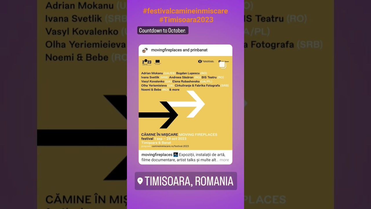 #festivalcamineinmiscare #Timisoara2023