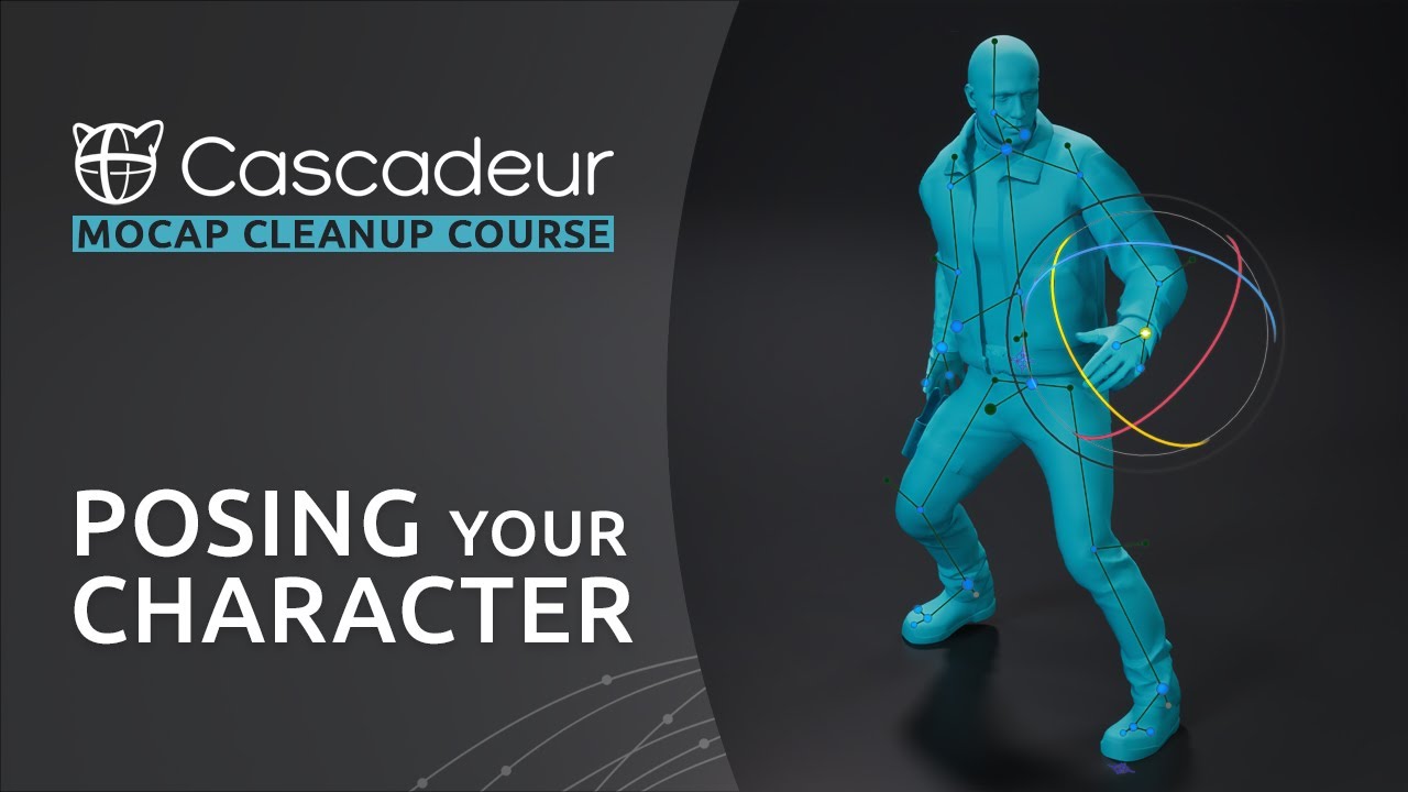 Different Types of Rig Controllers and Posing | Mocap Cleanup Course in Cascadeur