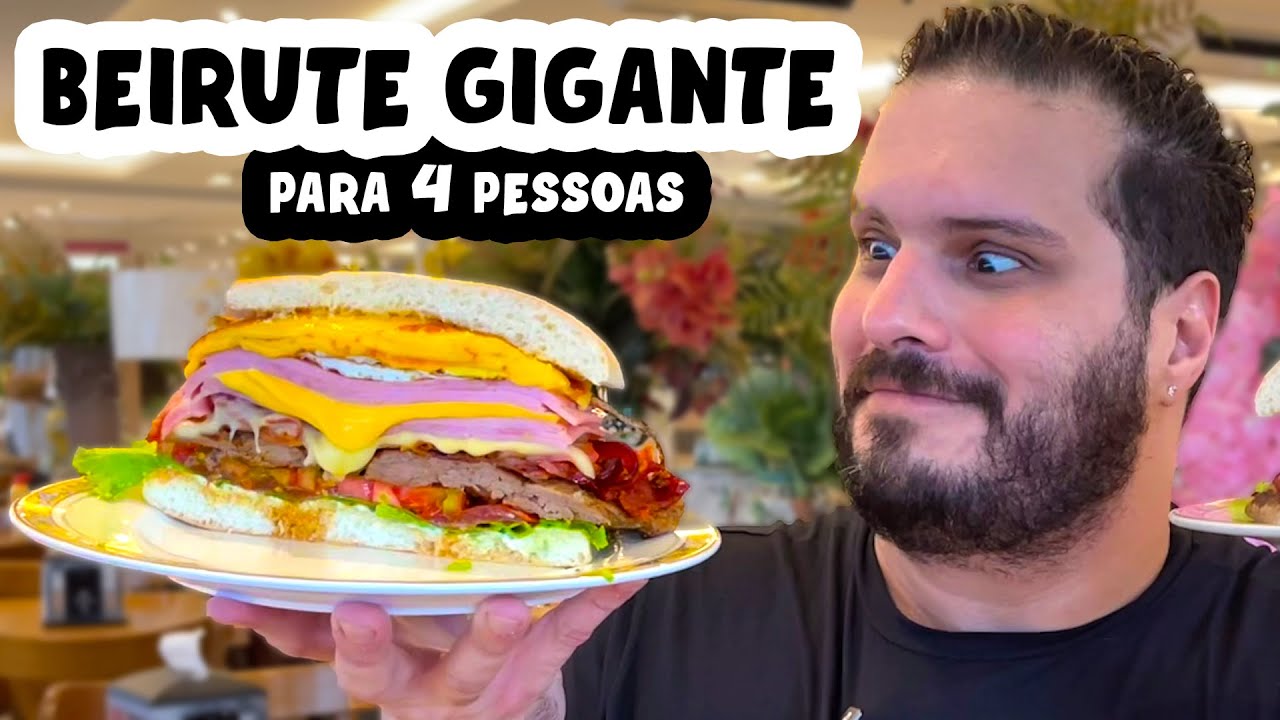 COMENDO UM BEIRUTE ENORME DE FILÉ MIGNON QUE CUSTA SÓ R$99,00
