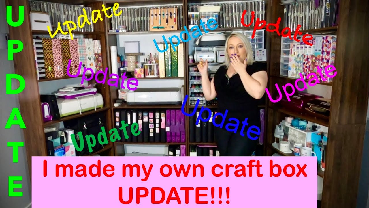 UPDATE VIDEO ! I made my own Scrap box Craft box Alternative Dupe Dream box DIY Storage Cabinet 2023