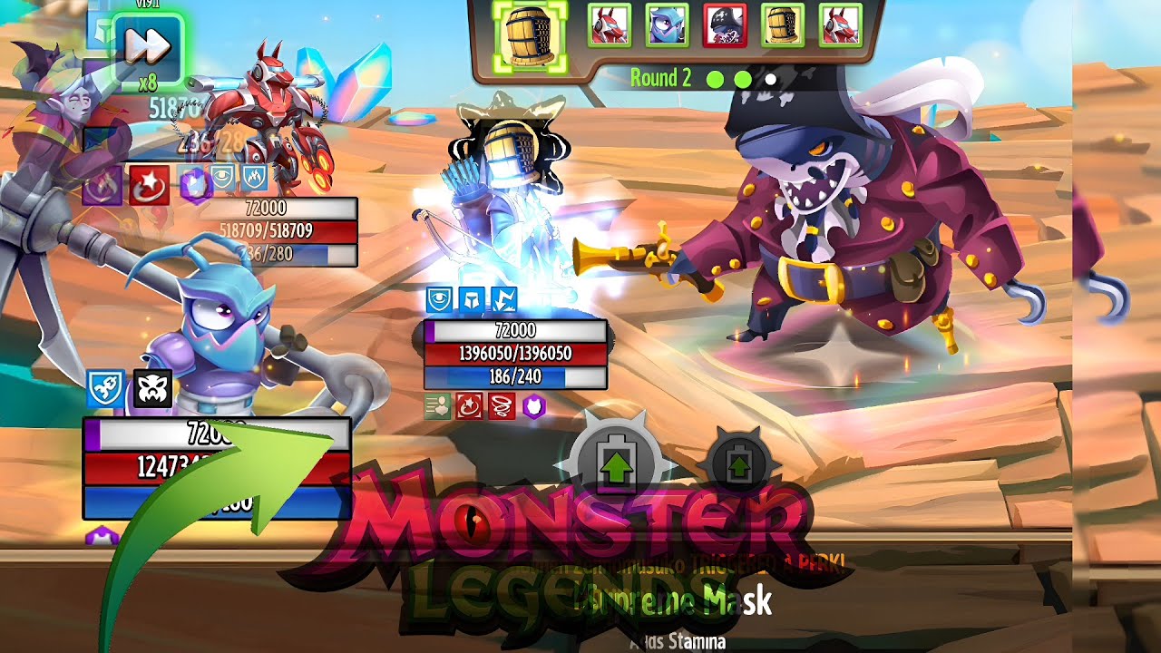 League 8 Battles with 2 Different Teams | Bounty Hunt (Monster Legends)