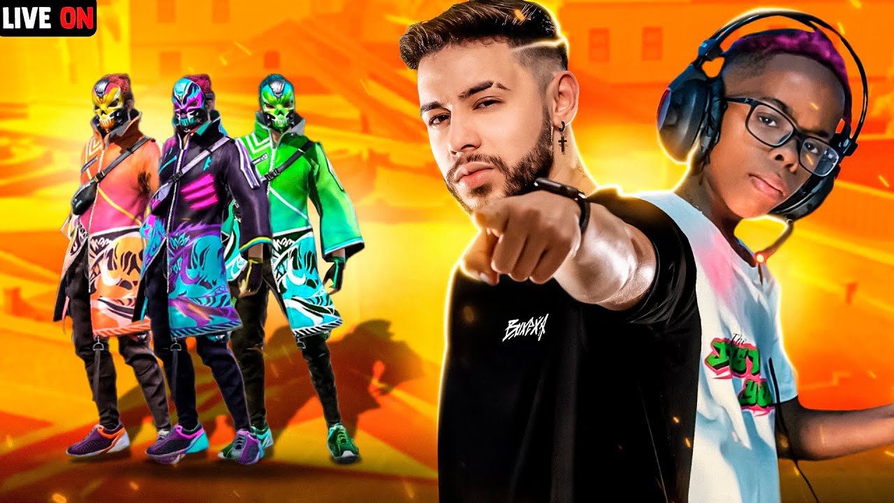 SQUAD DA DISGRA&Ccedil;A NO X TREINO🔴 FREE FIRE AO VIVO 🔴