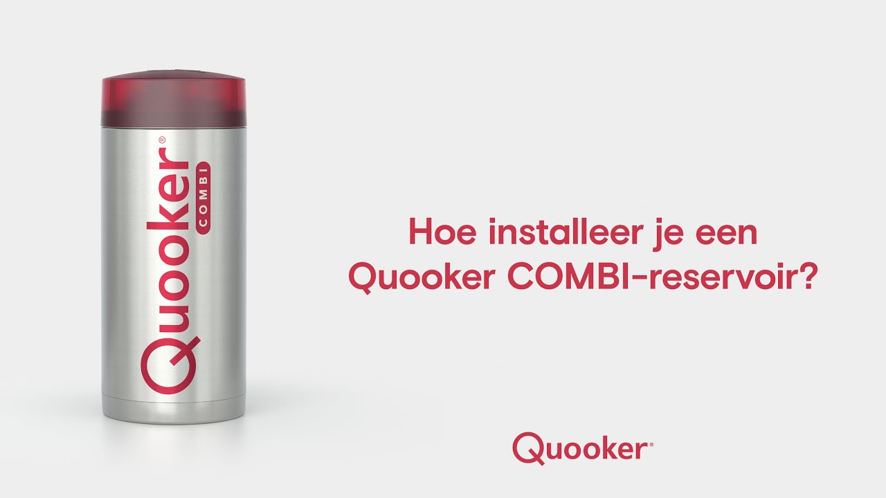 Een Quooker COMBI-reservoir installeren