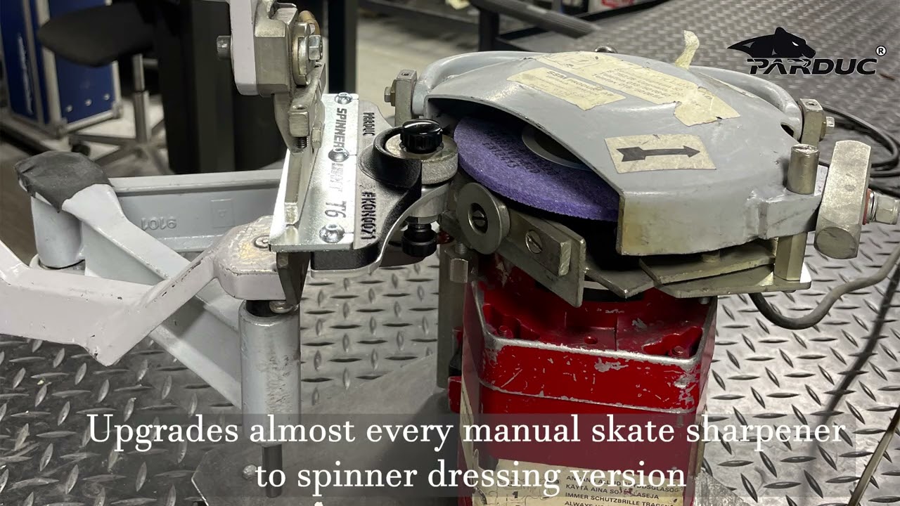 Parduc T6 Universal spinner Unit or how to make i.a FB sharpening on your manual skate sharpener