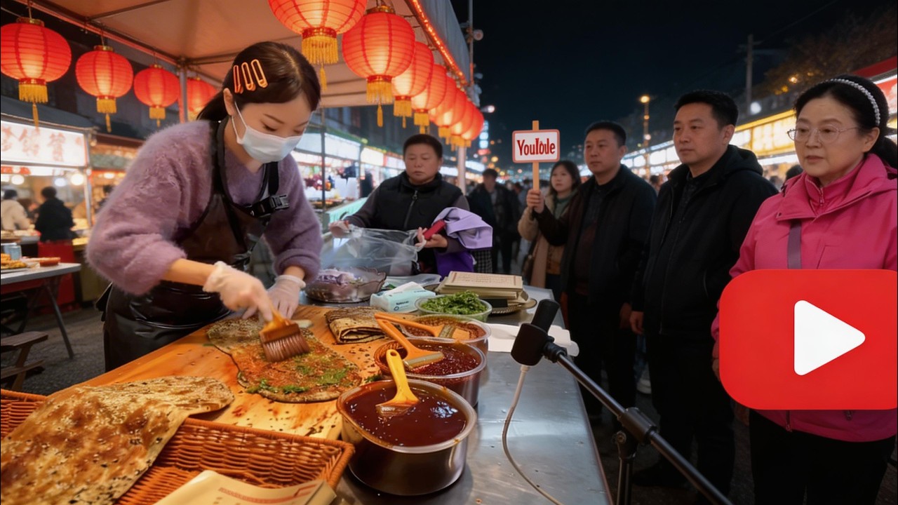 Still Crunchy! 💥 Even with the sauce, this 【Meigan Cai Flatbread】 snaps like a cracker 👂#crispysnack