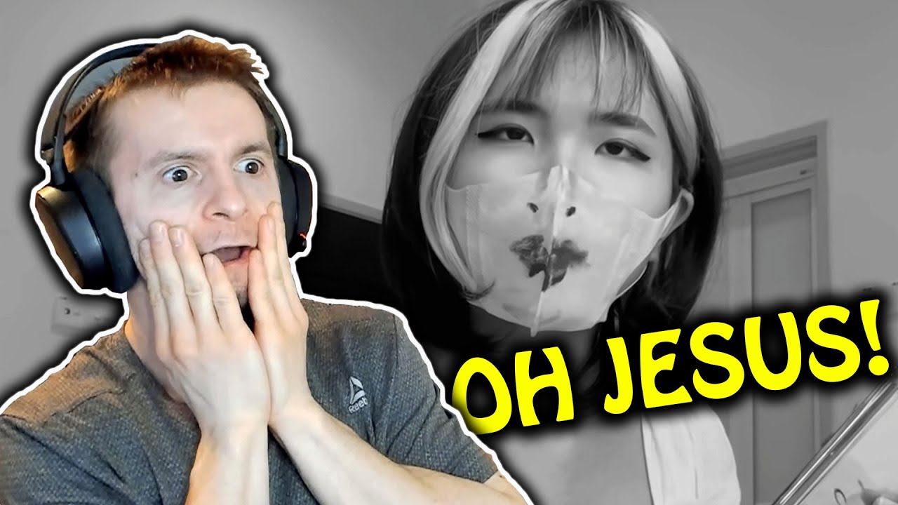 Old man reacts to Faline San doing the famous make up challenge as a faceless Youtuber