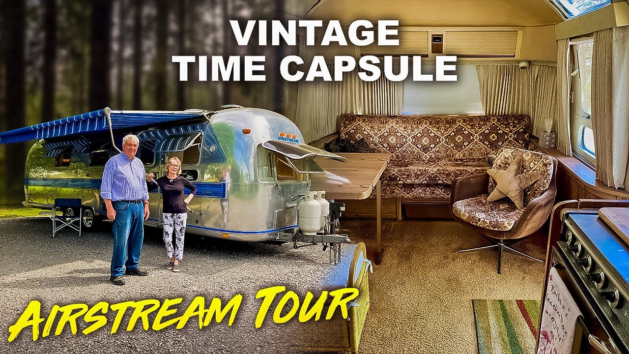 Walk Through | Vintage Airstream Excella 500 Travel Trailer Camping Caravan