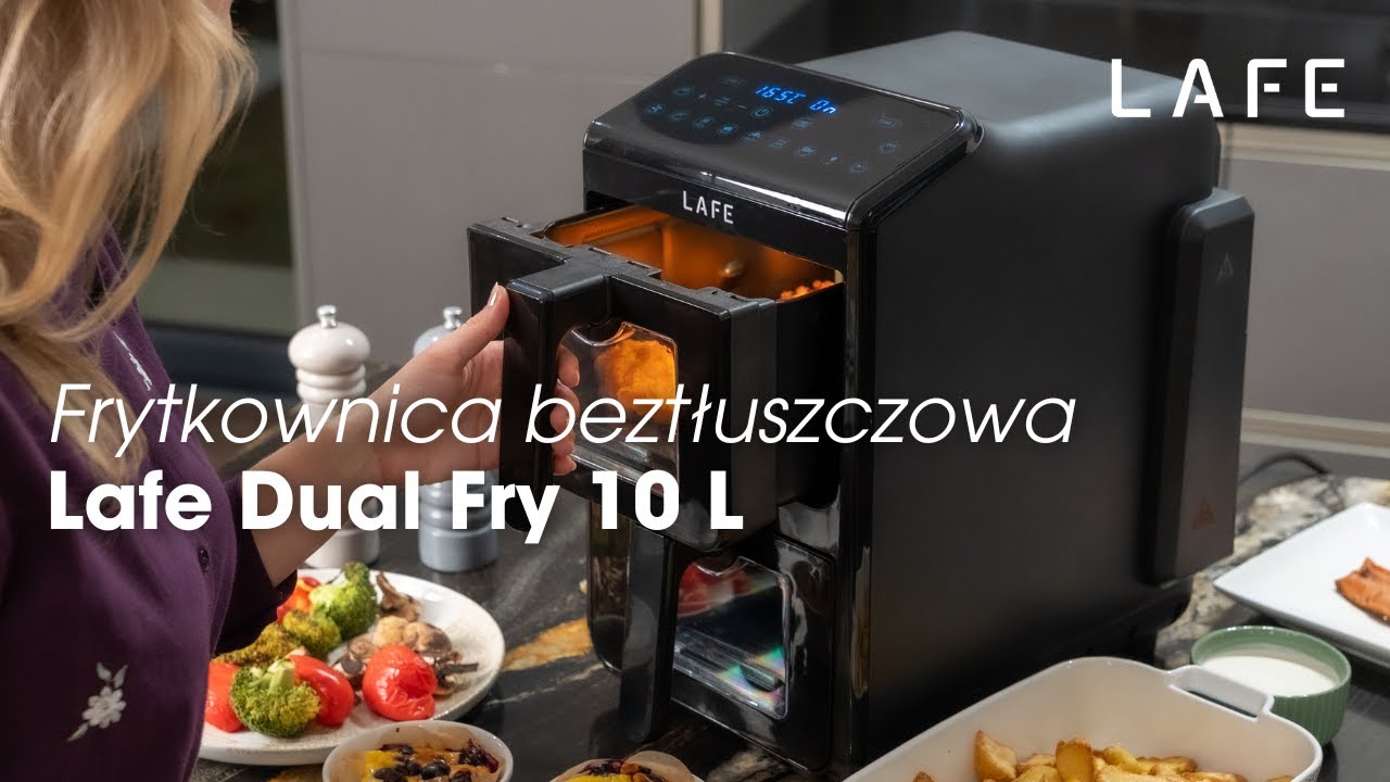 Frytkownica beztłuszczowa Lafe Dual Fry 10 L
