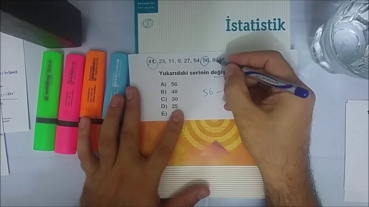 Ozan pişkin-İstatistik (AÖF) 2019 Ara Sınav Sorularının Çözümü