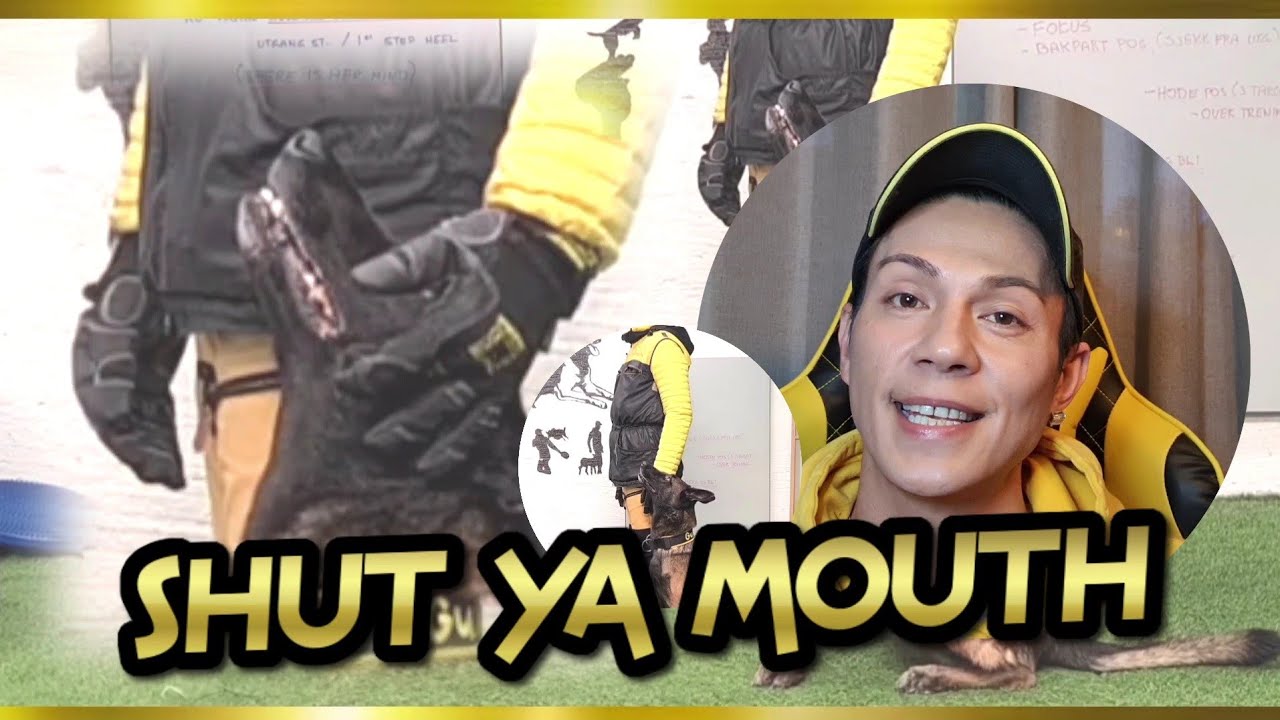 TRAINING TO CLOSE HER MOUTH.