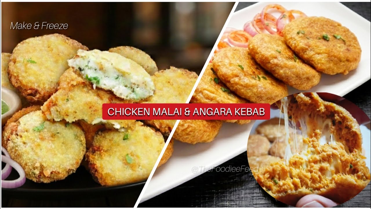 Malai Chicken Kebab & Angara Kebab | Make & Freeze Iftar Recipe 🌙