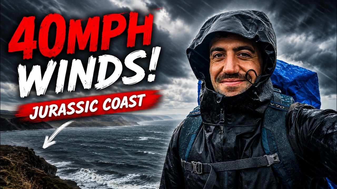 Battling 40mph Winds on the Jurassic Coast! (It was too much …)