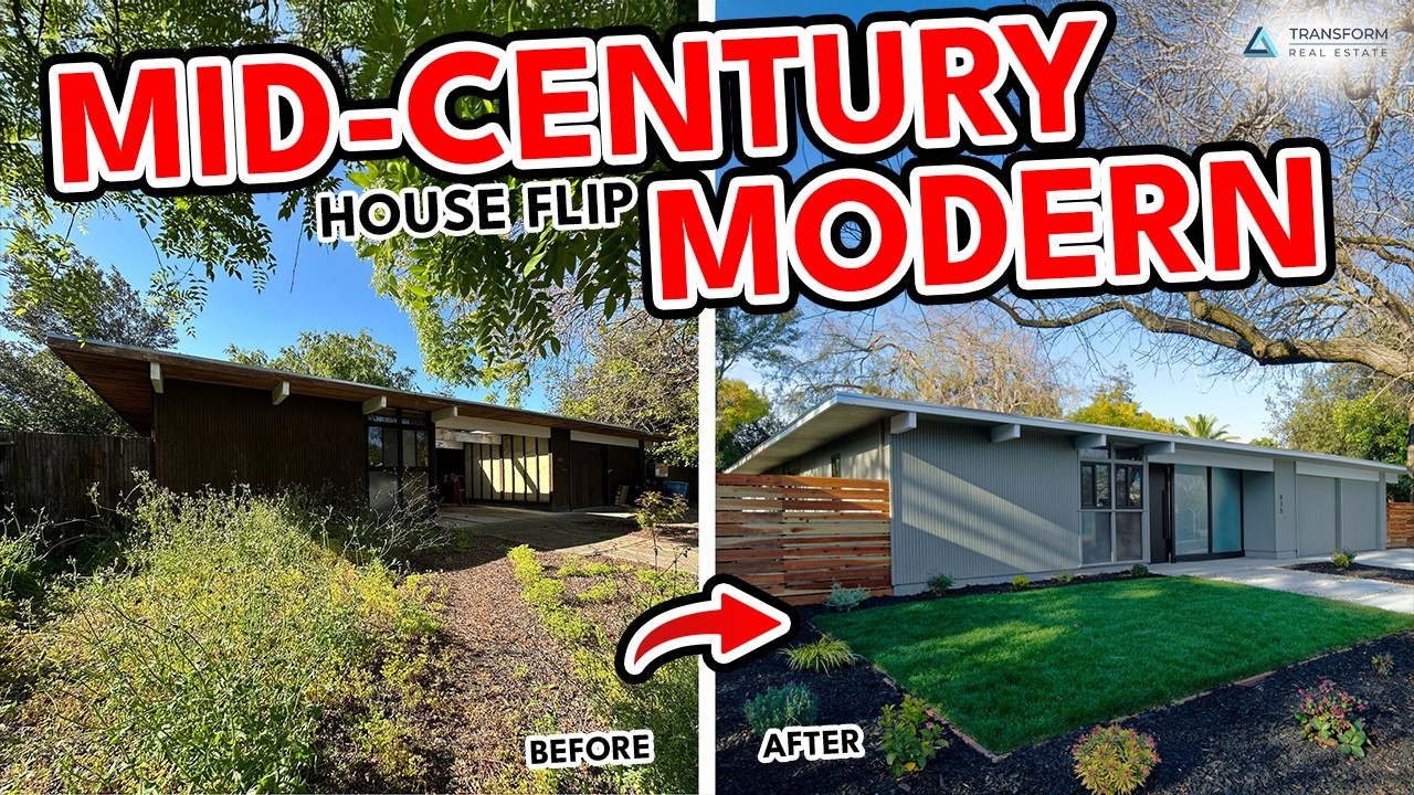 Mid Century Modern Before & After Home Remodel | My First Eichler Style House Flip