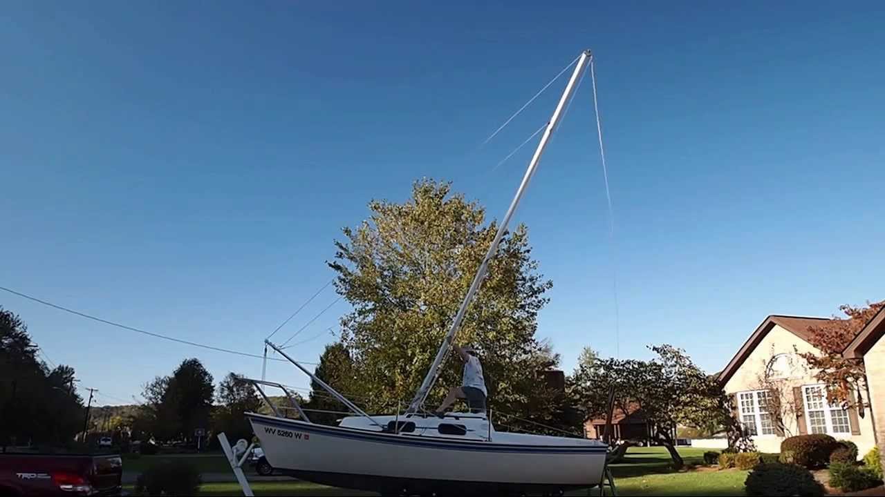 Sailboat Mast Raising System