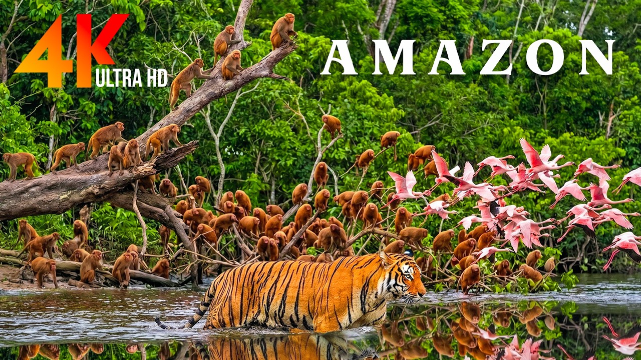 Incredible Amazon Rainforest 4K | Jaguars, Parrots & Exotic Wildlife