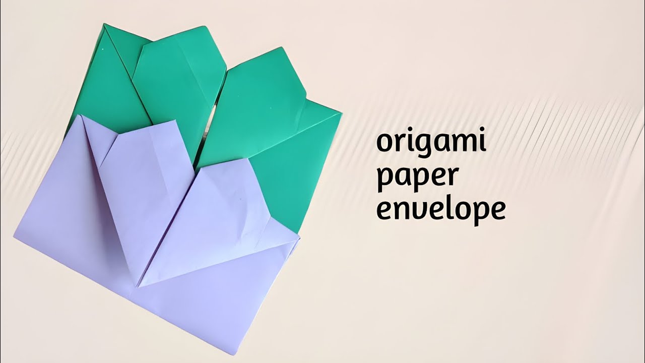 Origami heart shap envelope! How to make paper envelope