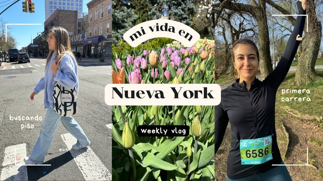 Mi vida en Nueva York🌷BUSCANDO PISO, primera carrera 🏃🏼‍♀️ y voy a la peluquería🎥VLOG NY