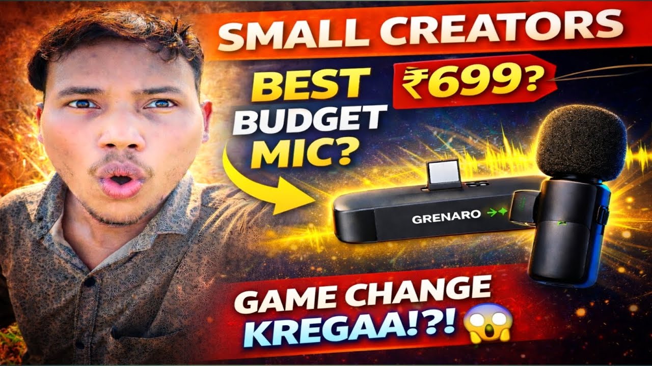 Small Creator This Budget Mic Will Shock You 🤯 ! Game Chang hoga 💯✅ ! 