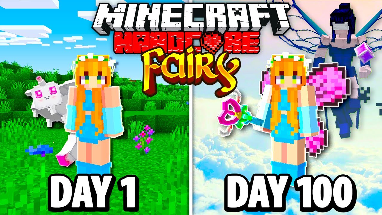 I Survived 100 Days as a FAIRY in Hardcore Minecraft