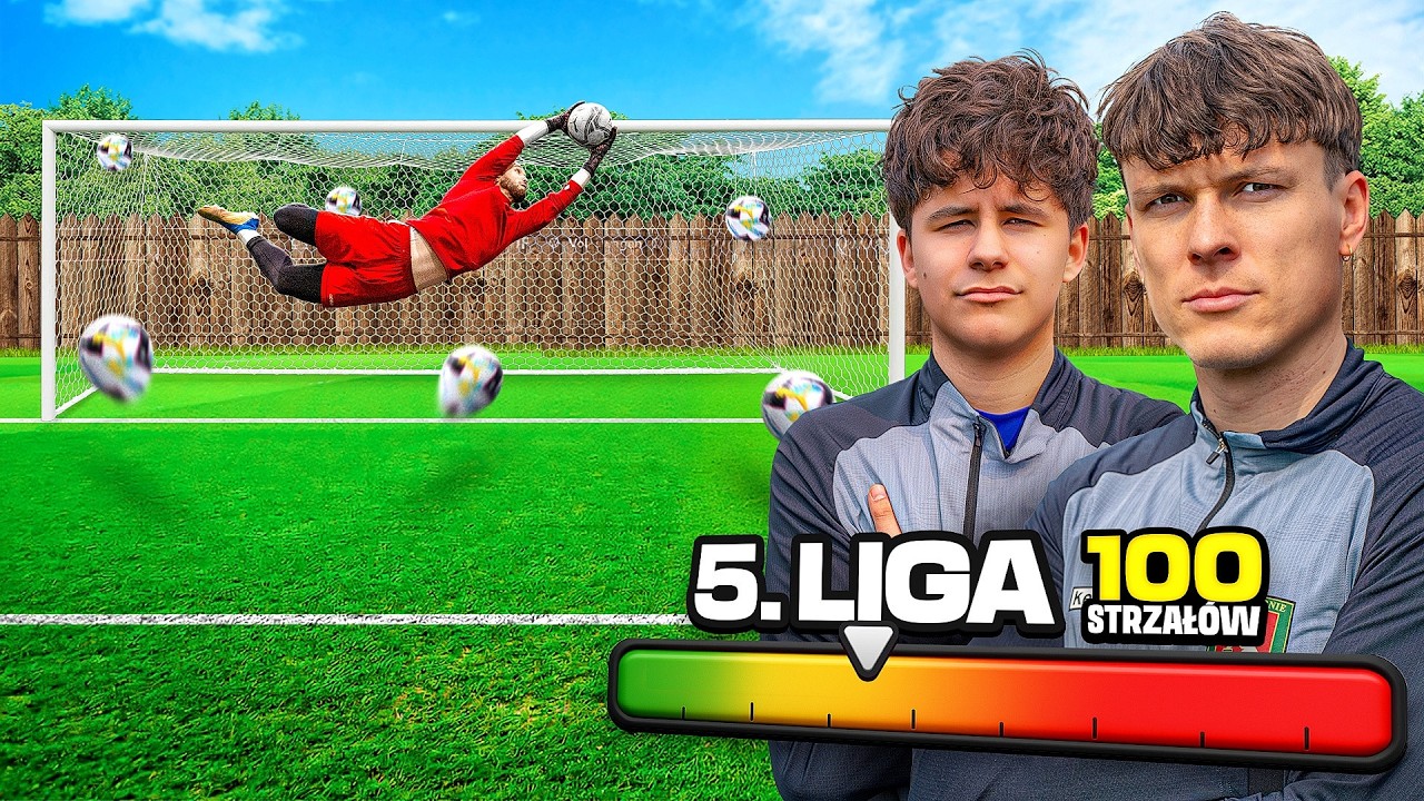5 LIGA VS ZIOBERRO ⚽️| ILE STRZELĄ ZE 100 STRZAŁ&Oacute;W? 🔥