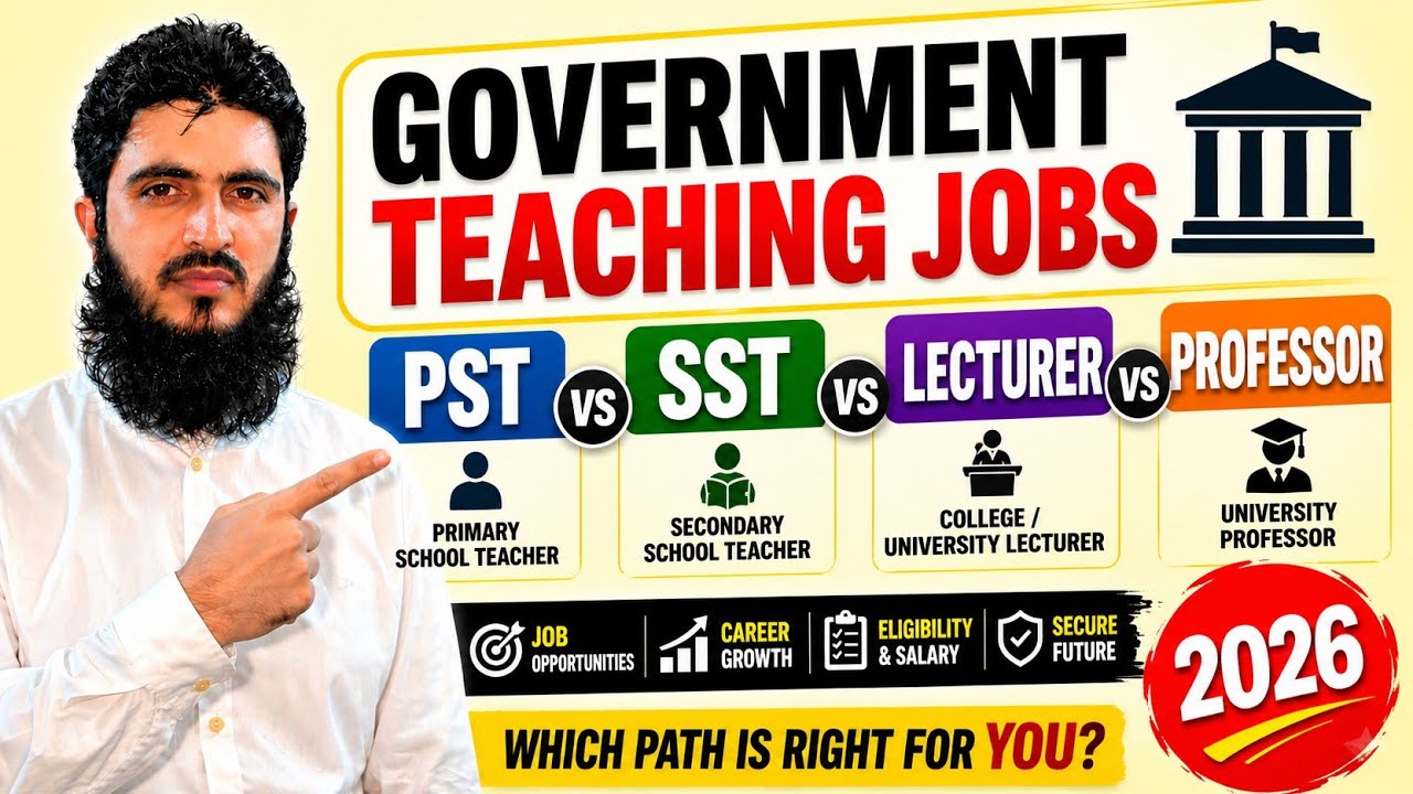 PST, SST, Lecturer or Professor &mdash; Which Government Teaching Job is Right for YOU? (2026)