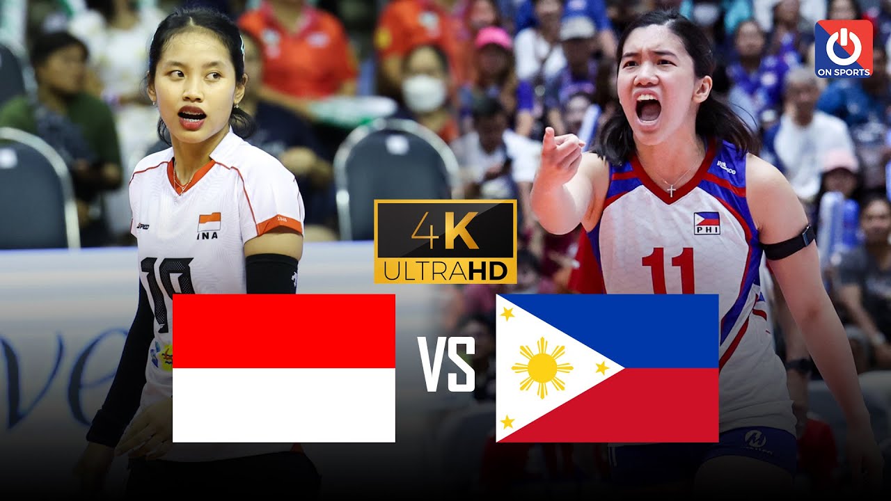 Full 4K | INDONESIA vs. PHILIPPINES | Jia de Guzman phô diễn đẳng cấp chuyền hai hàng đầu